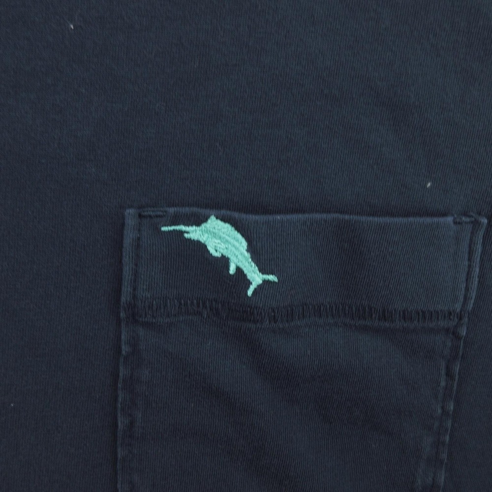 Tommy Bahama Polo Shirt Mens 3XL Blue Supima Cotton Pocket Marlin Logo Casual - Picture 4 of 12